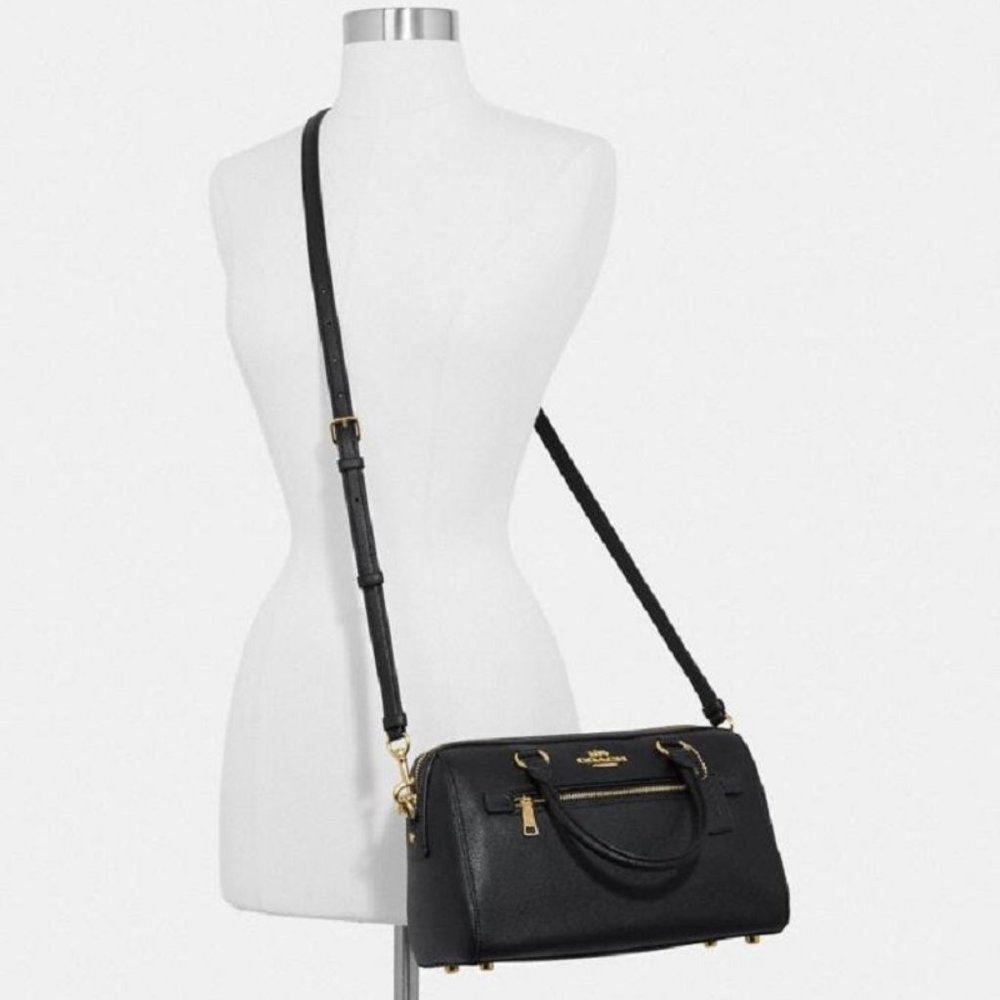 *$198 *NEW* COACH Black/Silver SATCHEL - Picture 2 of 6